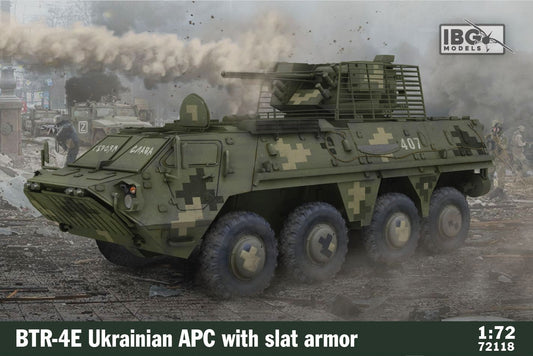 IBG Models 72118 1:72 BTR-4E Ukrainian APC with slat armor