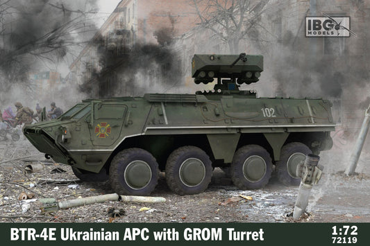 IBG Models 72119 1:72 BTR-4E Ukrainian APC with GROM Turret