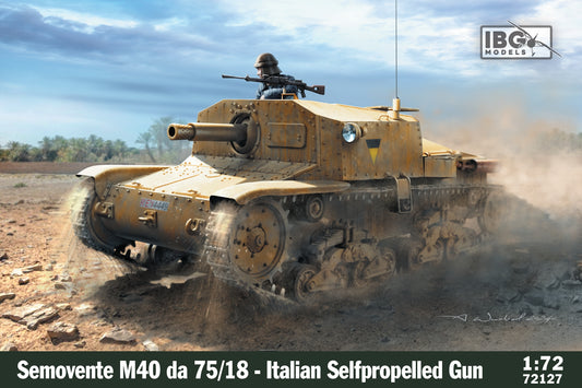 IBG Models 72127 1:72 Semovente M40 da 75/18 - Italian 75mm Self-propelled Gun