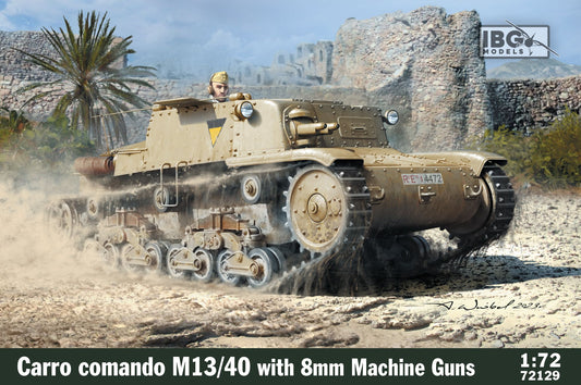 IBG Models 72129 1:72 Carro Comando M13/40 with 8mm Breda Machine Guns