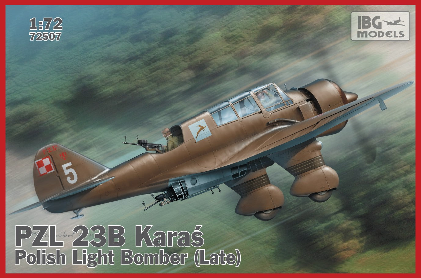 IBG Models 72507 1:72 PZL P.23B Karas - Polish Light Bomber (Late)