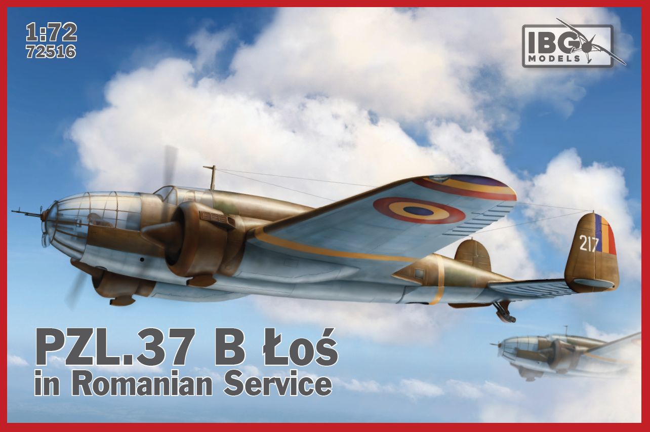 IBG Models 72516 1:72 PZL PZL.37B Los in Romanian Service