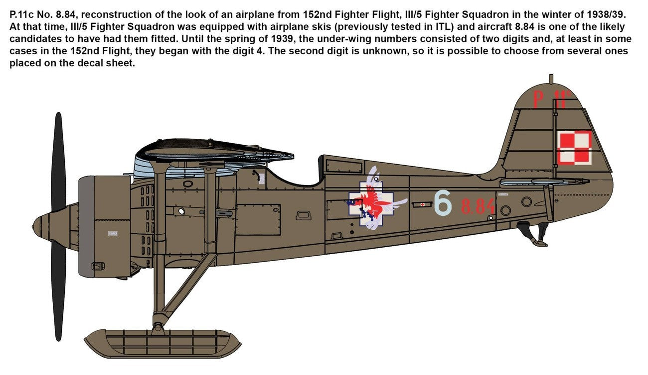 IBG Models 72520 1:72 PZL P.11c Polish Fighter - Rare Birds