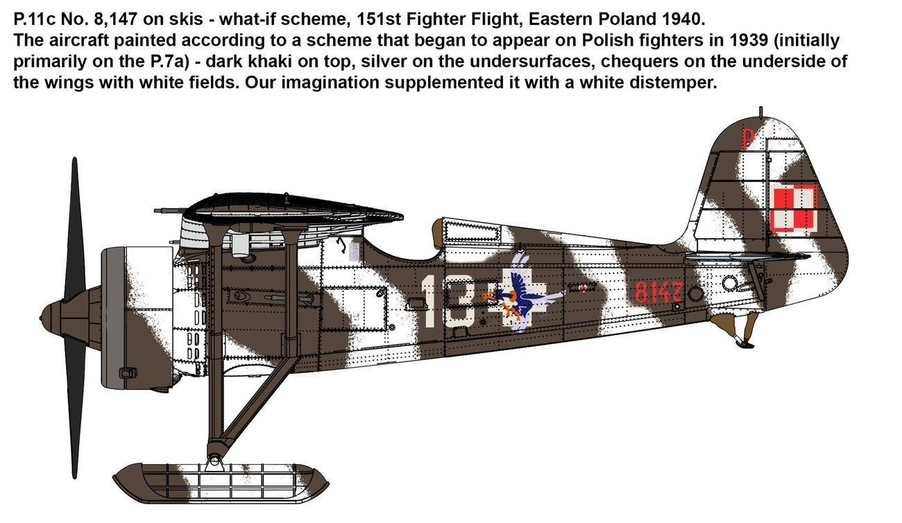 IBG Models 72520 1:72 PZL P.11c Polish Fighter - Rare Birds