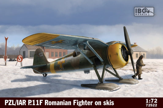 IBG Models 72522 1:72 PZL/IAR P.11F Romanian Fighter on Ski's