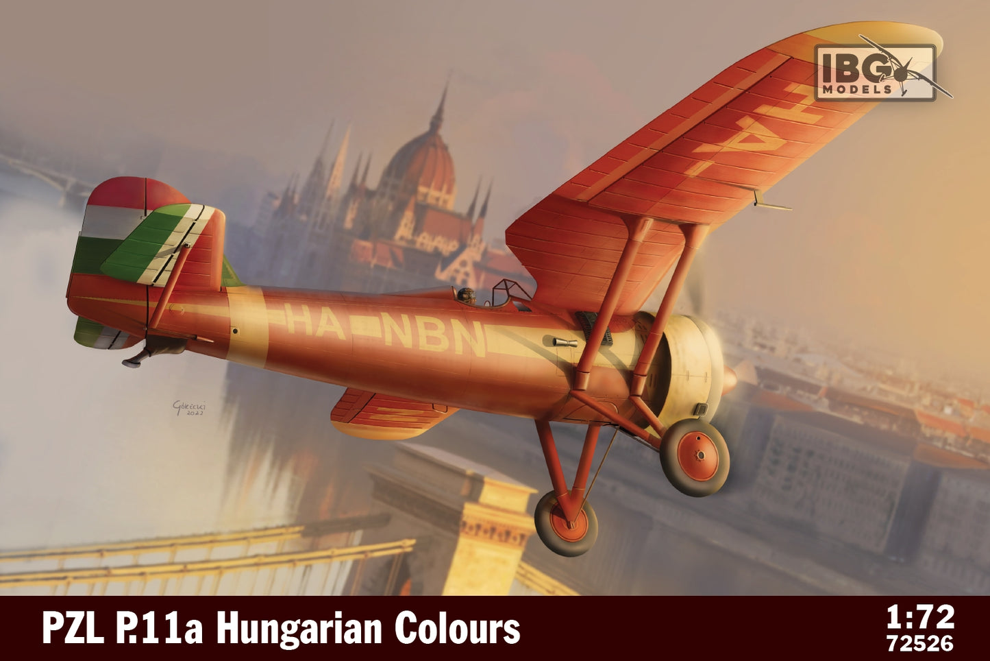 IBG Models 72526 1:72 PZL P.11a Hungarian Colours