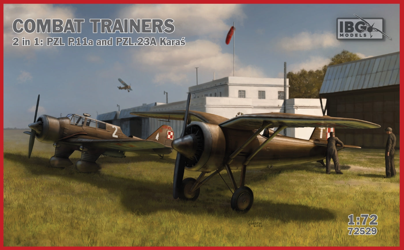 IBG Models 72529 1:72 Combat Trailers (2 in 1): PZL P.11a and PZL.23A Karas