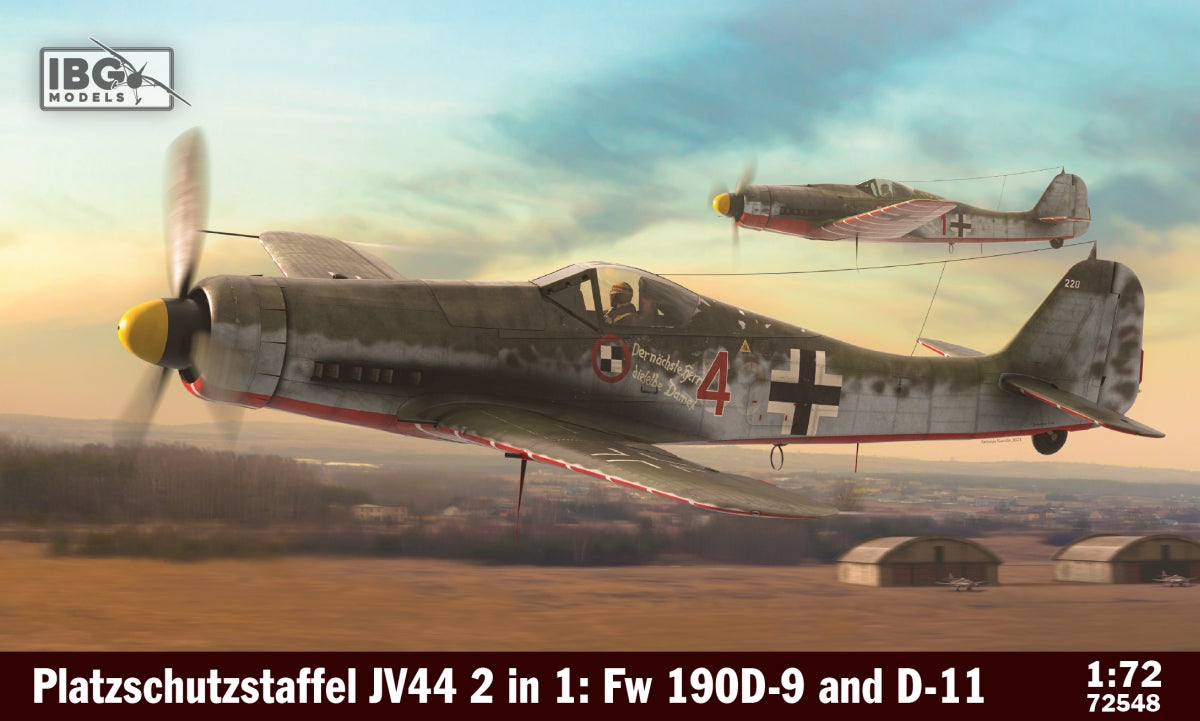 IBG Models 72548 1:72 Platzschutzstaffel JV44 (2 in 1): Fw-190D-9 and D-11