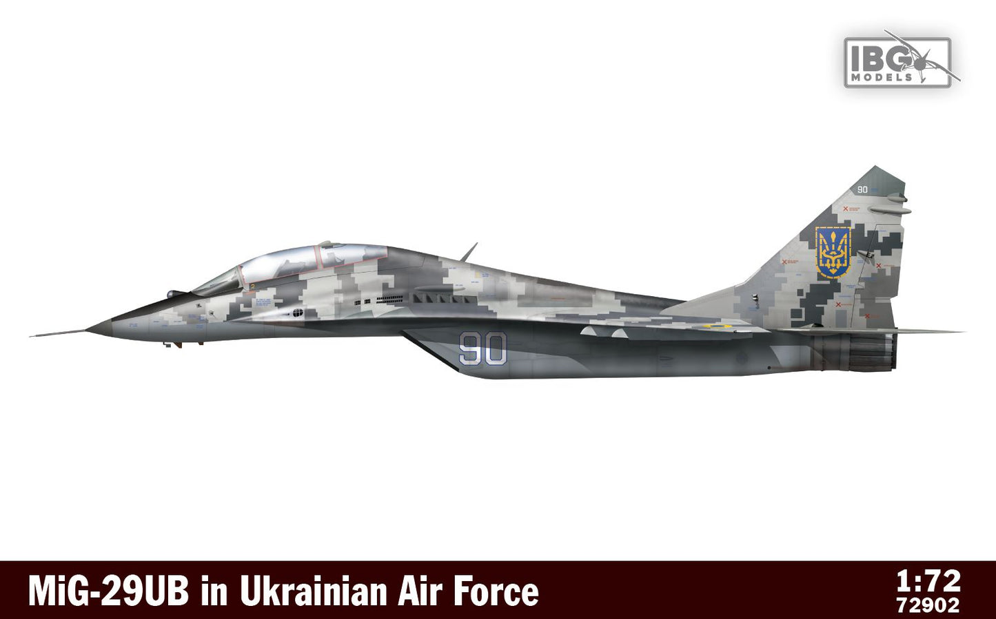 IBG Models 72902 1:72 Mikoyan MiG-29UB in Ukrainian Air Force