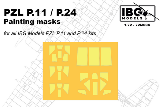 IBG Models 72M004 1:72 PZL P.11/P.24 Painting Masks