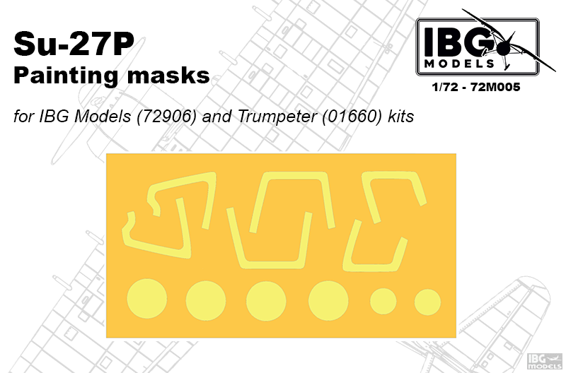 IBG Models 72M005 1:72 Sukhoi Su-27P paint mask