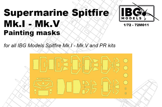IBG Models 72M011 1:72 Supermarine Spitfire Painting Masks