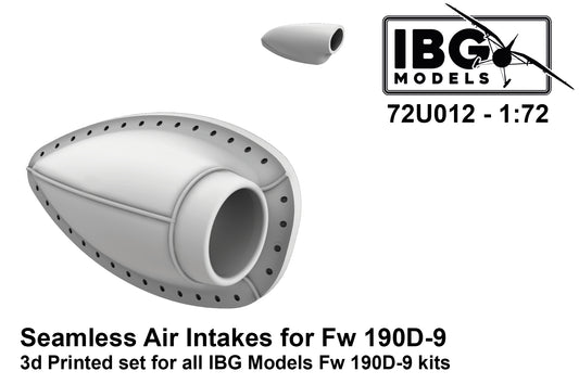 IBG Models 72U012 1:72 3D Printed Seamless Air Intakes for Focke-Wulf Fw-190D-9