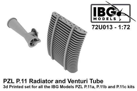 IBG Models 72U013 1:72 PZL P.11c Radiator and Venturi Tube