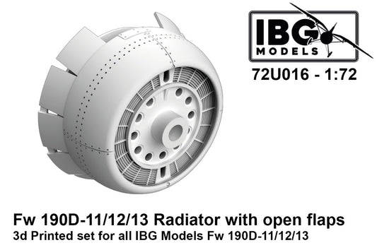 IBG Models 72U016 1:72 Focke-Wulf Fw-190D-11D-12/D-13 Radiator with open flaps