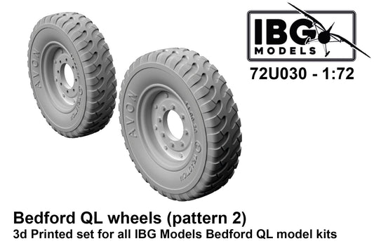 IBG Models 72U030 1:72 Bedford QL Wheels (Pattern 2 AVON) - 3D-Printed