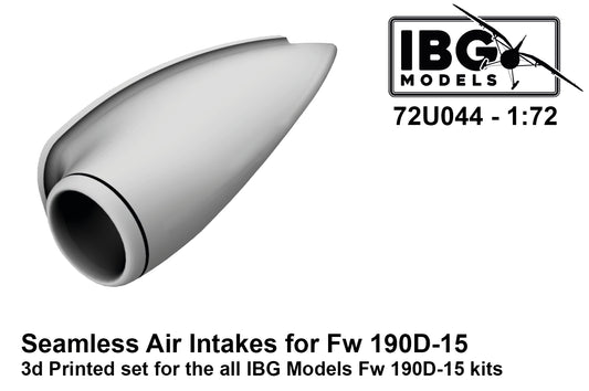 IBG Models 72U044 1:72 3D Printed Seamless Air Intakes for Focke-Wulf Fw-190D-15