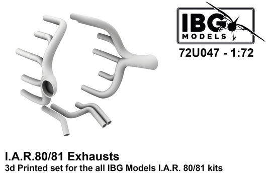 IBG Models 72U047 1:72 3D Printed I.A.R. 80/81C Exhausts