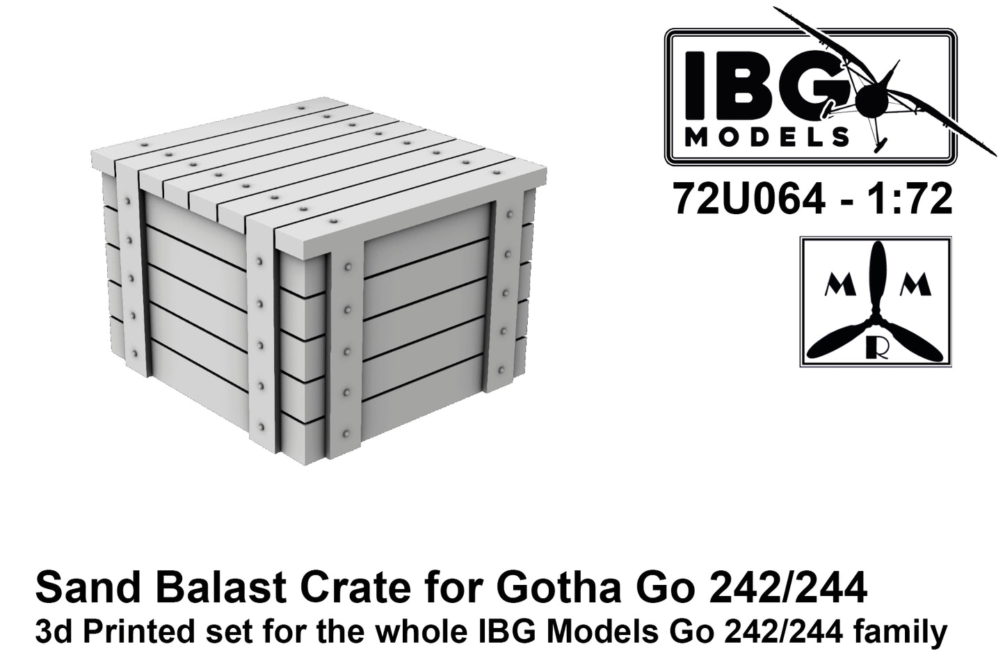 IBG Models 72U064 1:72 Gotha Go-242A-1/Go-244B-1 Sand Ballast Crate