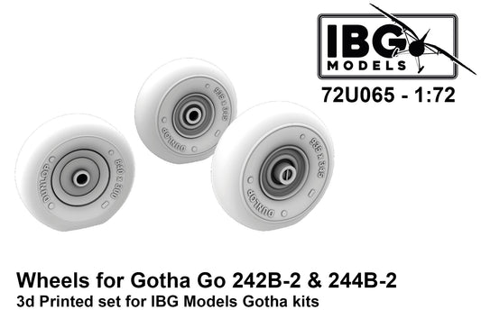 IBG Models 72U065 1:72 Wheels for Gotha Go-242B-2 & Go-244B-2