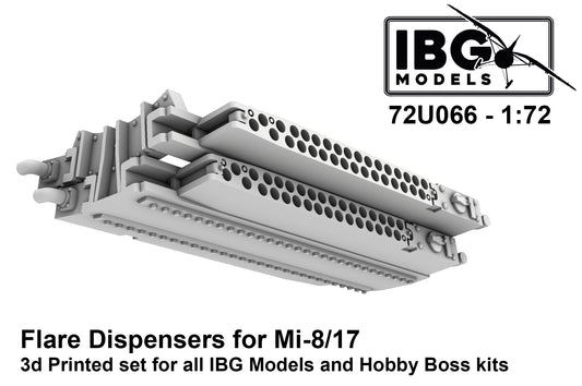 IBG Models 72U066 1:72 Mil Mi-8 and Mi-17 Flare Dispensers (3D-Printed)