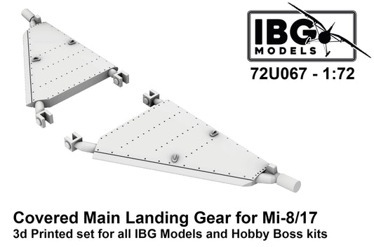 IBG Models 72U067 1:72 Covered Main Landing Fear Mil Mi-8 and Mi-17 (3D-Printed)