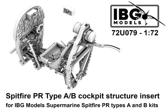 IBG Models 72U079 1:72 Supermarine Spitfire PR Type A/B/C/E Cockpit Structure Insert
