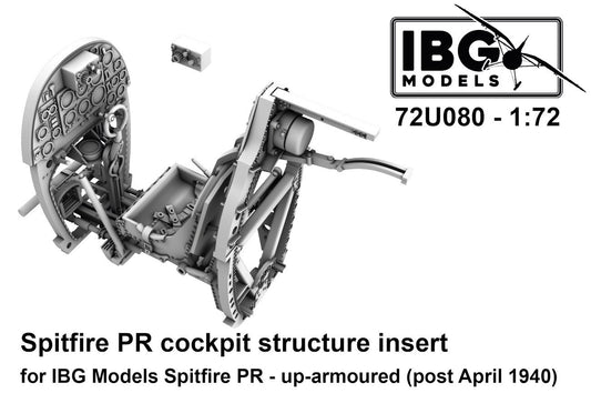 IBG Models 72U080 1:72 Supermarine Spitfire PR cockpit structure insert - up-armoured