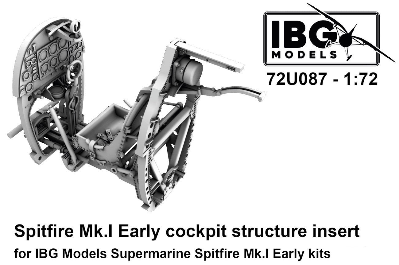 IBG Models 72U087 1:72 Supermarine Spitfire Mk.I Early cockpit structure insert