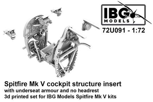 IBG Models 72U091 1:72 Supermarine Spitfire Mk.V Cockpit Structure Insert