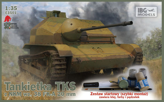 IBG Models E3501 1:35 TKS Tankette with 20mm Gun