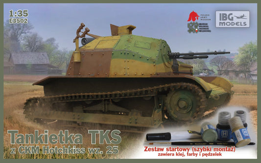 IBG Models E3502 1:35 TKS Polish Tankette with Machine Gun