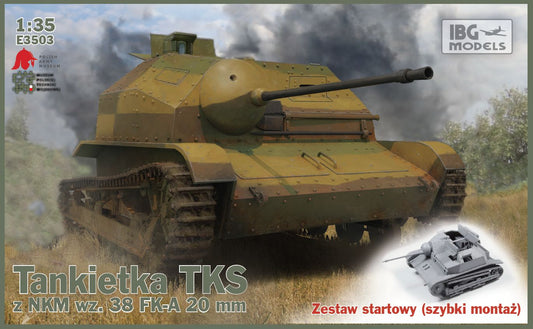 IBG Models E3503 1:35 TKS Polish Tankette with 20mm FK-A NKM (Quick Build Tracks)