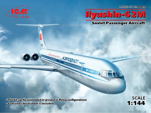 ICM 14405 1:144 Ilyushin Il-62M Aeroflot