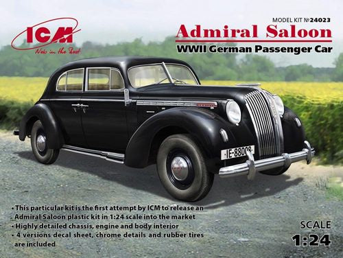 ICM 24023 1:24 Admiral Saloon WWII German Passenger Car