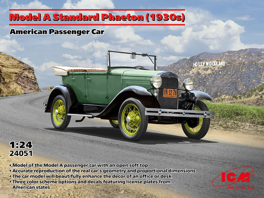 ICM 24051 1:24 Model A Standard Phaeton (1930s), American Passenger Car