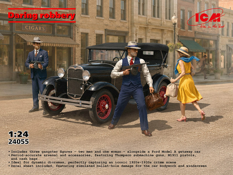 ICM 24055 1:24 Daring robbery. Ford model A Gangsters and gangsters