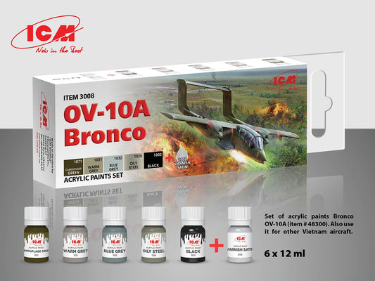 ICM 3008 - OV-10Ð Bronco Acrylic Paint Set