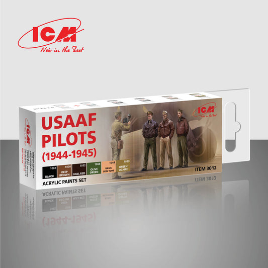 ICM 3012 - USAAF Pilots 'Photo to Remember' (1944-1945) Acrylic Paint Set