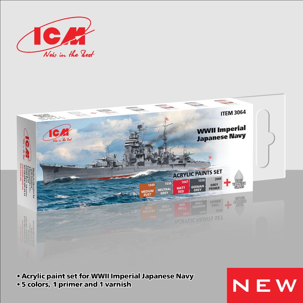 ICM 3064 WWII Imperial Japanese Navy acrylic paint se