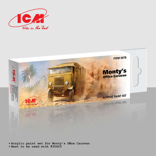 ICM UA 3078 - Monty's Office Caravan Acrylic Paint Set