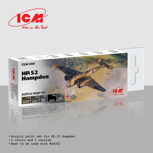 ICM 3090  Handley-Page Hampden B Mk.I 6 bottles 12 ml
