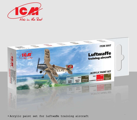 ICM 3097  Luftwaffe Training Aircraft Acrylic Paint Set