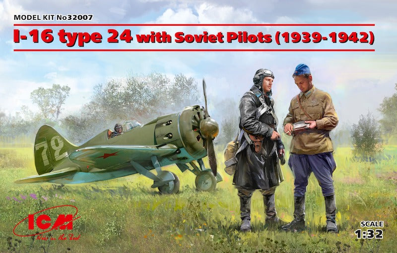 ICM 32007 1:32 Polikarpov I-16 type 24 with Soviet Pilots (1939-1942)