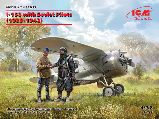 ICM 32013 1:32 Polikarpov I-153 with Soviet Pilots (1939-1942)