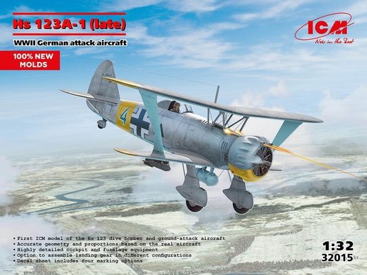 ICM UK 32015 1:32 Henschel Hs-123A-1 Late Version