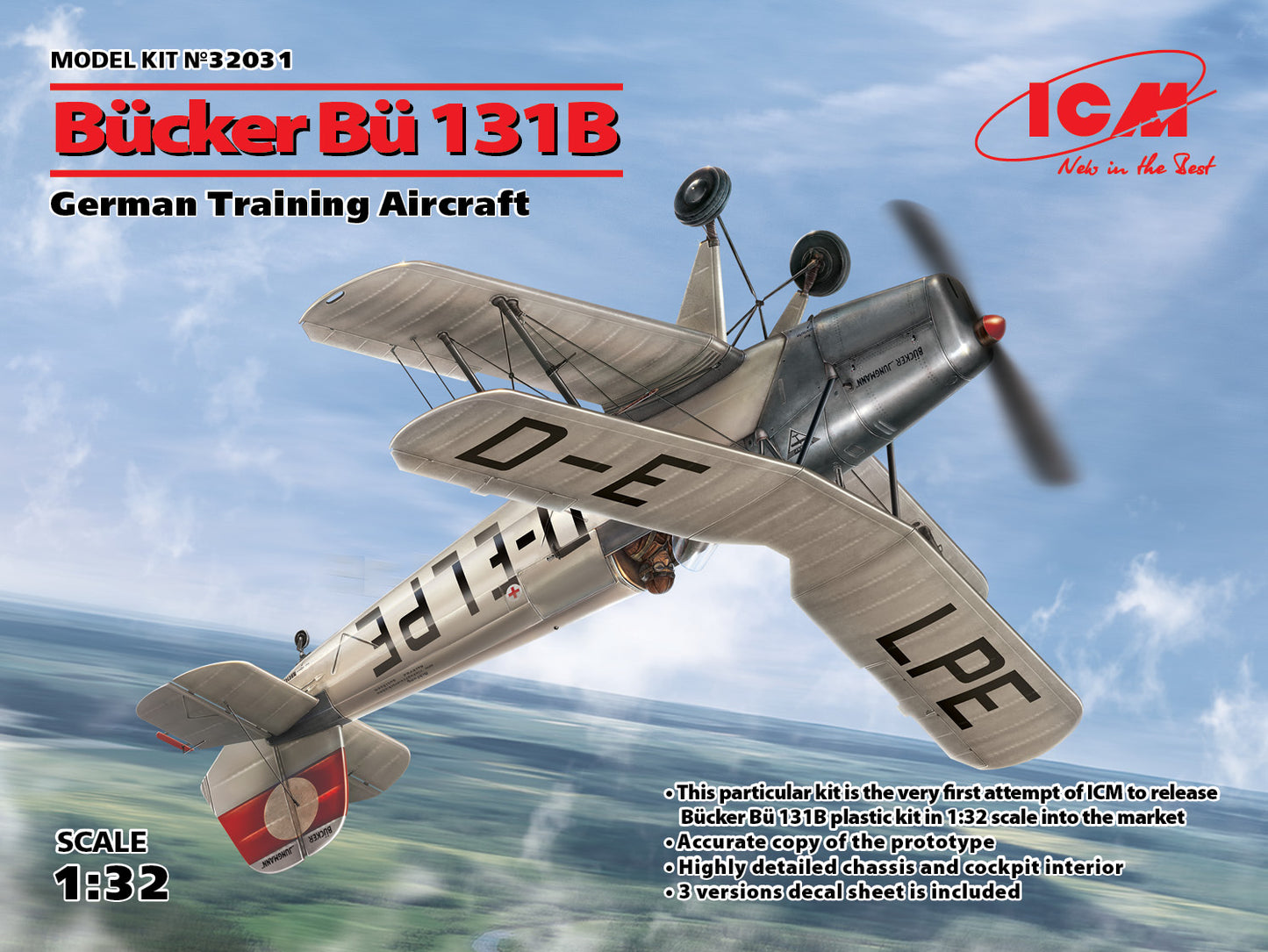 ICM 32031 1:32 Bucker Bu-131B German Training Aircraft