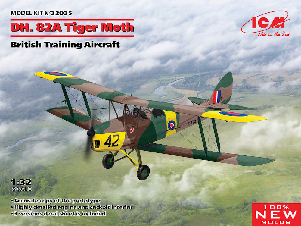 ICM 32035 1:32 de Havilland DH.82A Tiger Moth