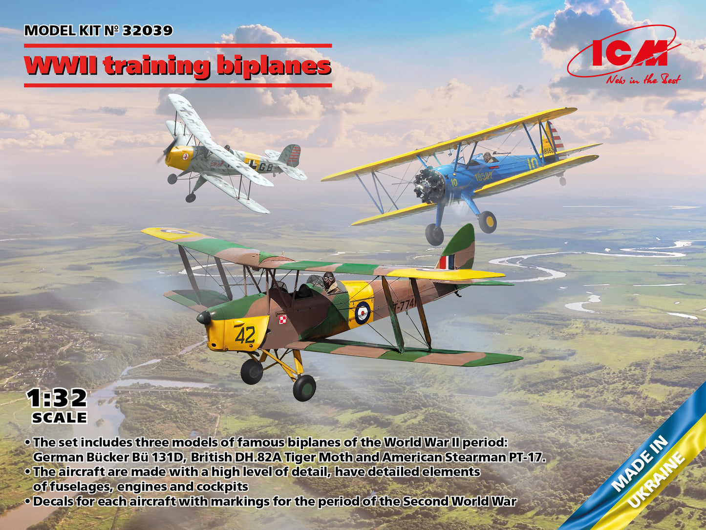 ICM 32039 1:32 WWII Training Biplanes