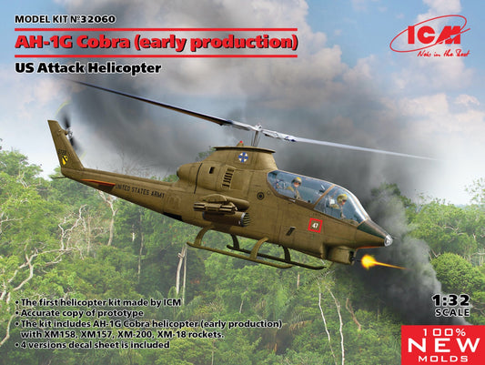 ICM 32060 1:32 Bell AH-1G Cobra (Early Production) US Attack Helicopter